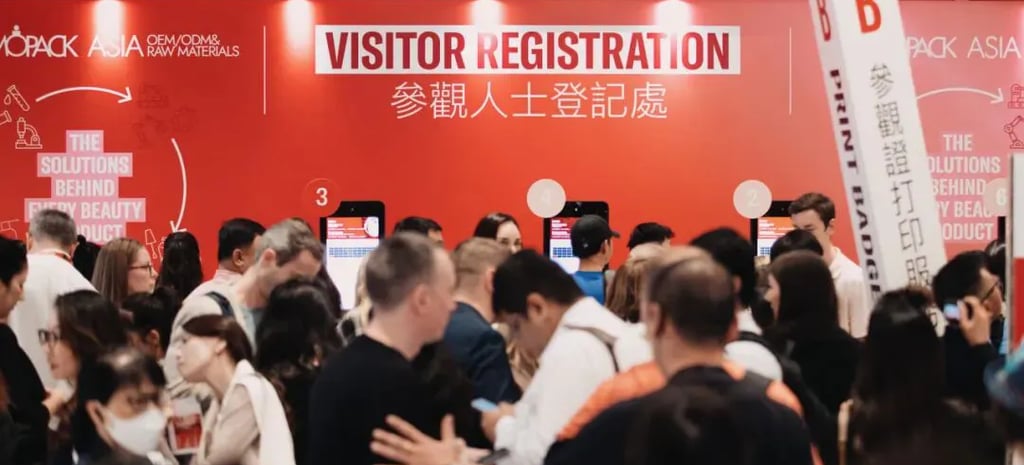 Onsite registration at Cosmopack Asia 2025, AsiaWorld-Expo