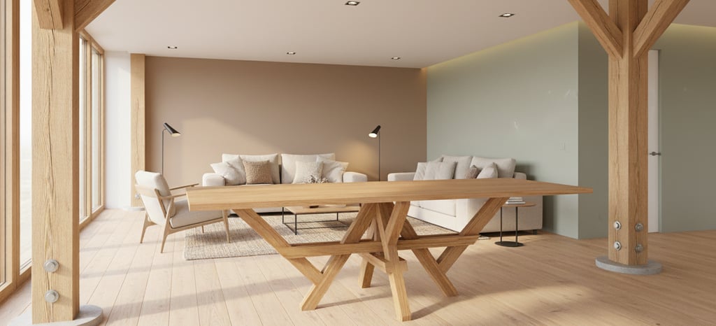 Pied de table moderne 