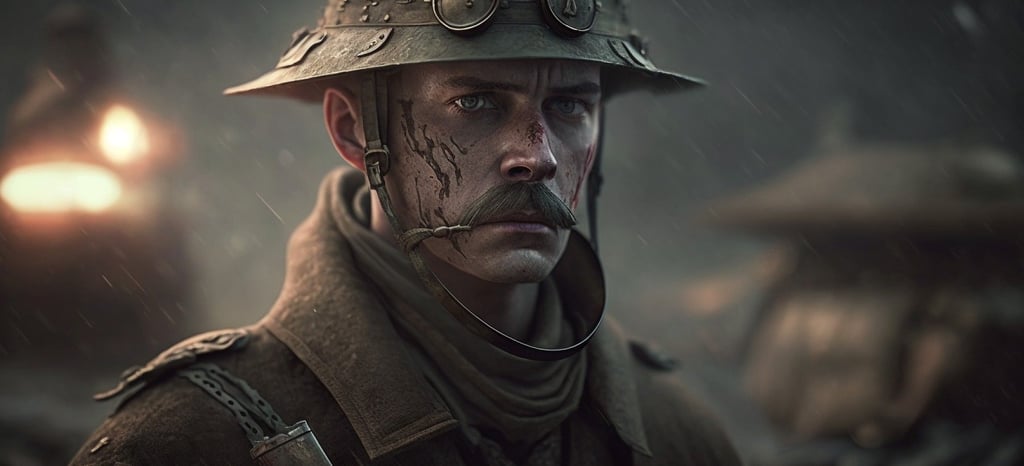 2. dünya savaşı hakkında yapay zekanın çizdiği resim