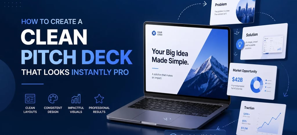 How to Create a Clean Pitch Deck That Looks Instantly Pro
