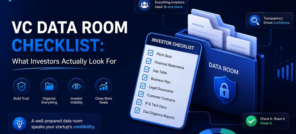 VC Data Room Checklist What Investors Actually Look For