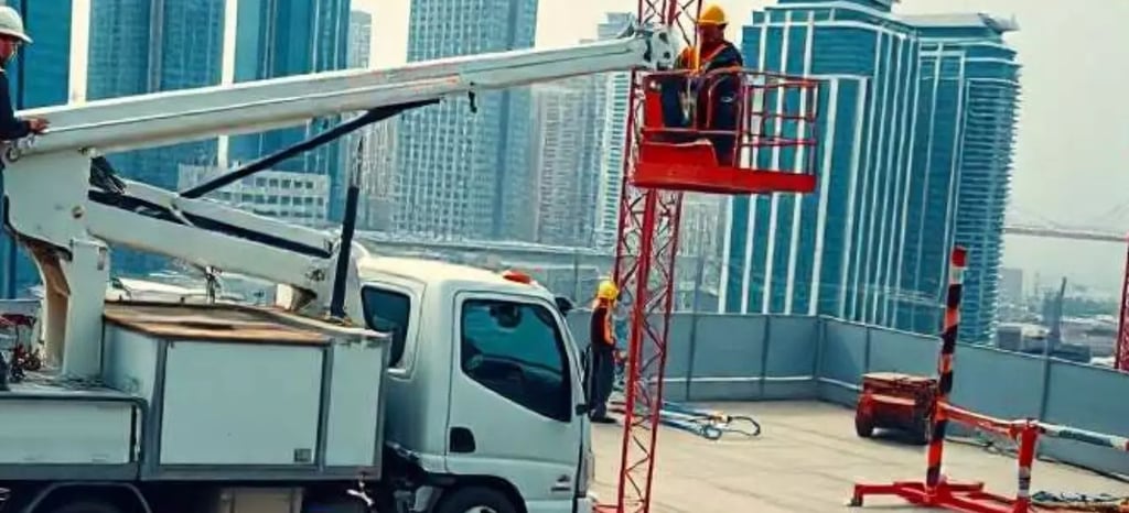 Camión cesta elevadora de segunda mano