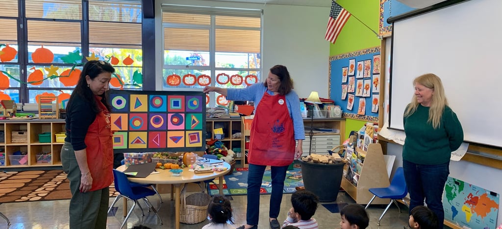 tk lesson in the classroom