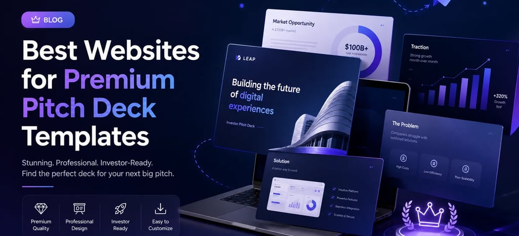Best Websites for Premium Pitch Deck Templates