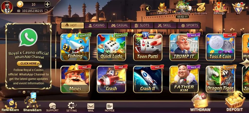 royal-21-club-game-home-screen