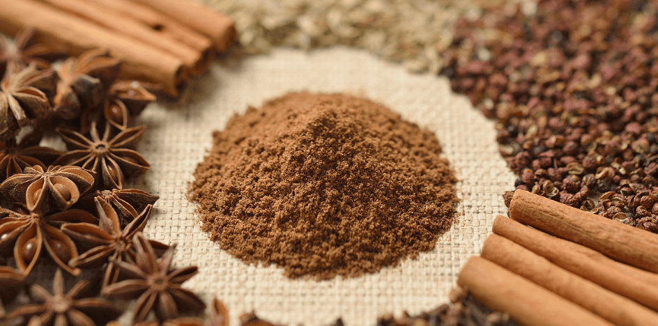 a variety of spices and spices are arranged around a variety of spices