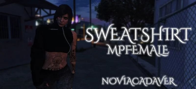 a woman in a black top and a black top with a tattoo on her chest