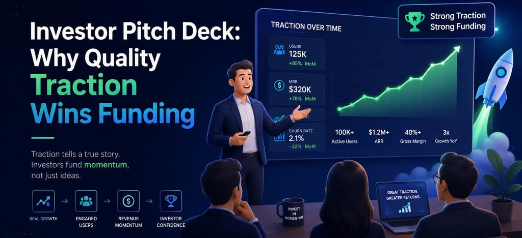 Investor Pitch Deck: Why Quality Traction Wins Funding