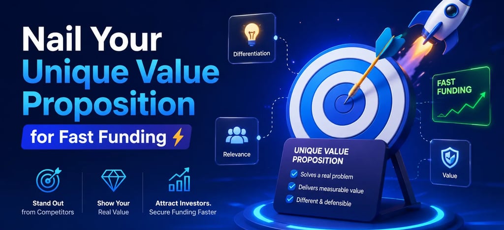 Nail Your Unique Value Proposition for Fast Funding