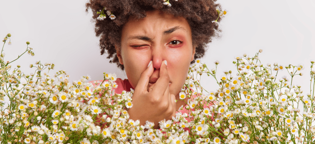 Sneezing women