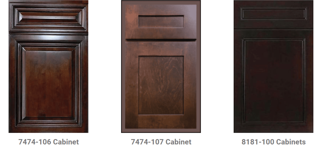 a variety of cabinet doors and cabinets