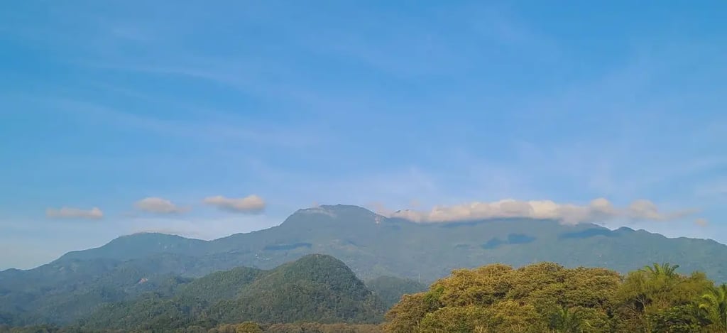 a lake with a mountain in the background