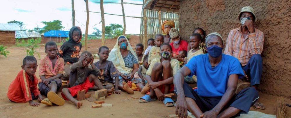 Displaced families in Cabo Delgado, Mozambique, affected by the Al Shabaab insurgency.