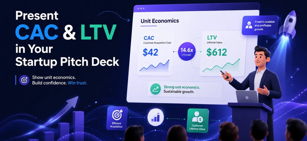Present CAC & LTV in Your Startup Pitch Deck