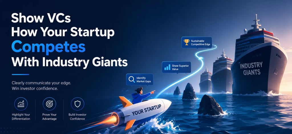 Show VCs How Your Startup Competes With Industry Giants