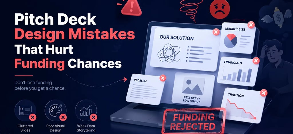 Pitch Deck Design Mistakes That Hurt Funding Chances