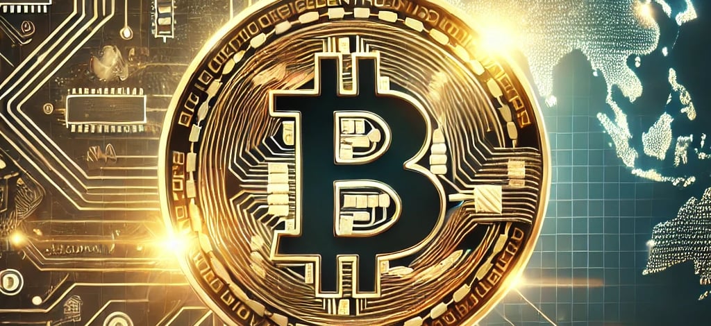 a golden bitcoin