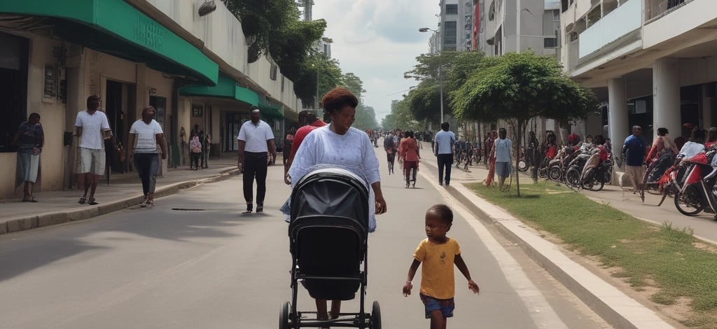 Paris 2024 is painted on the street.