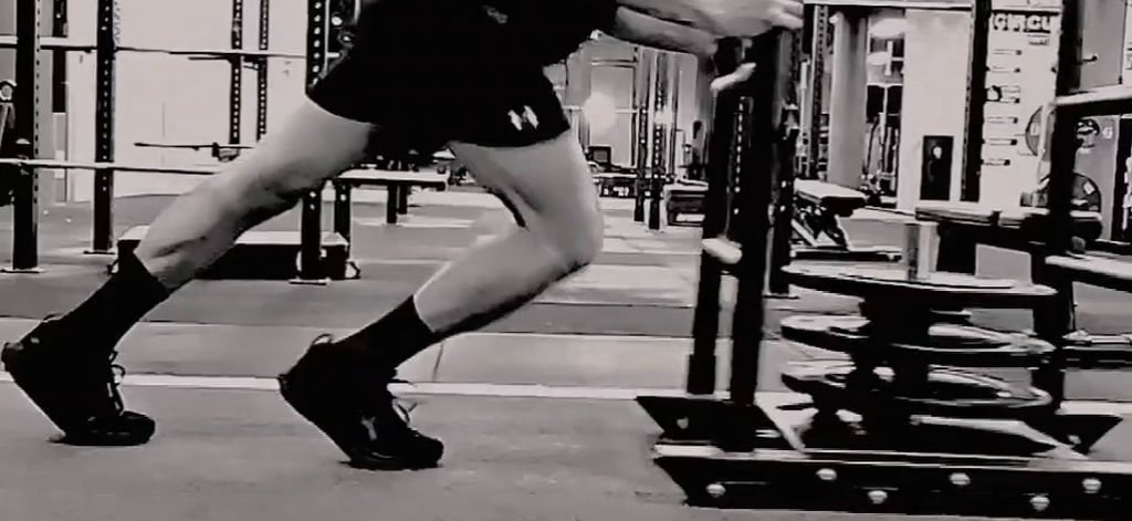 man hyrox traning in wollongong