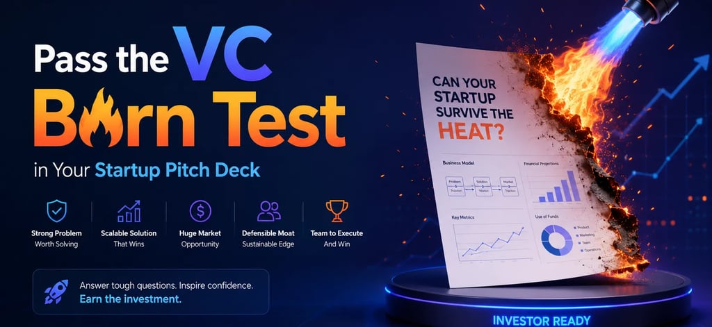 Pass the VC Burn Test in Your Startup Pitch Deck