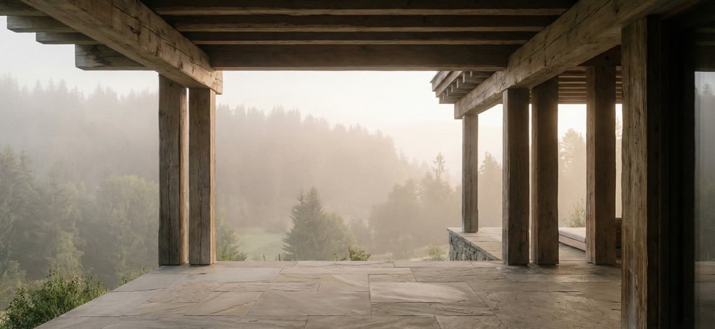 Luxury wellness pavilion design with natural materials for 2026 hospitality trends