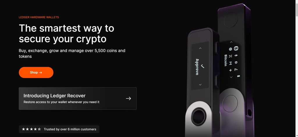 Ledger Wallet Crypto Cryptocurrency Wallet Storage Bitcoin Ethereum Doge Chainlink Polygon