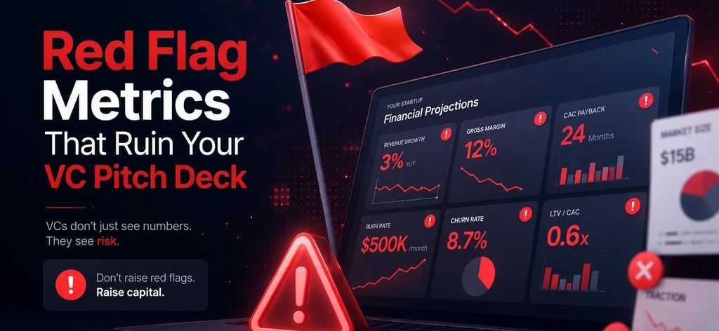 Red Flag Metrics That Ruin Your VC Pitch Deck