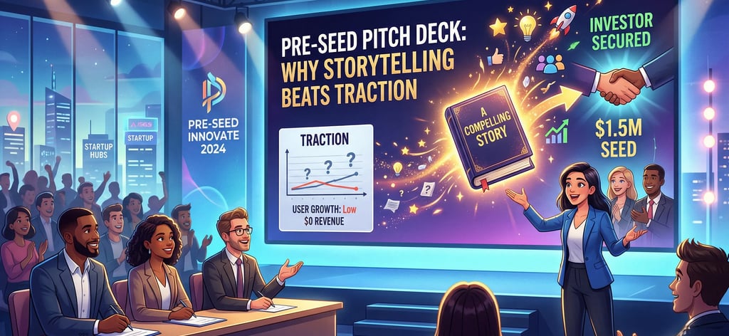 Pre-Seed Pitch Deck: Why Storytelling Beats Traction Every Time