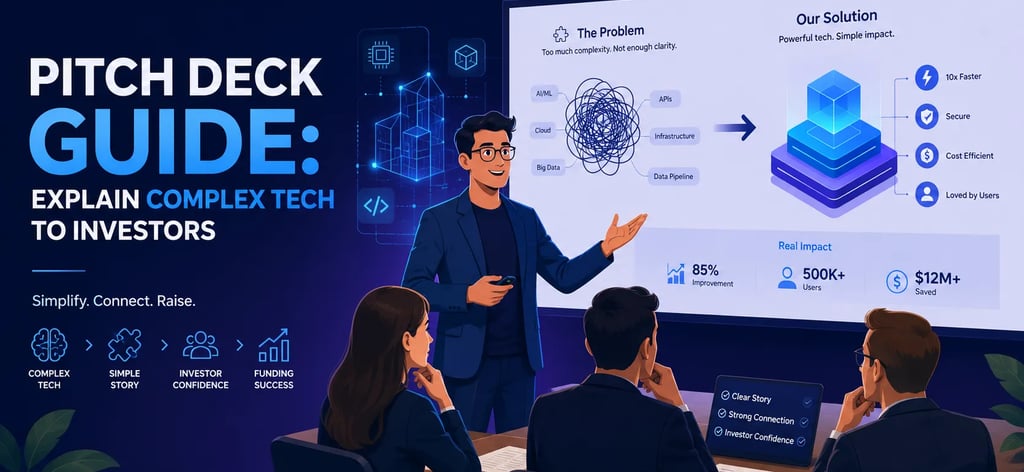 Pitch Deck Guide Explain Complex Tech to Investors