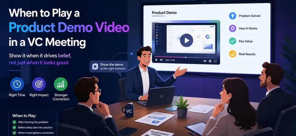 When to Play a Product Demo Video in a VC Meeting
