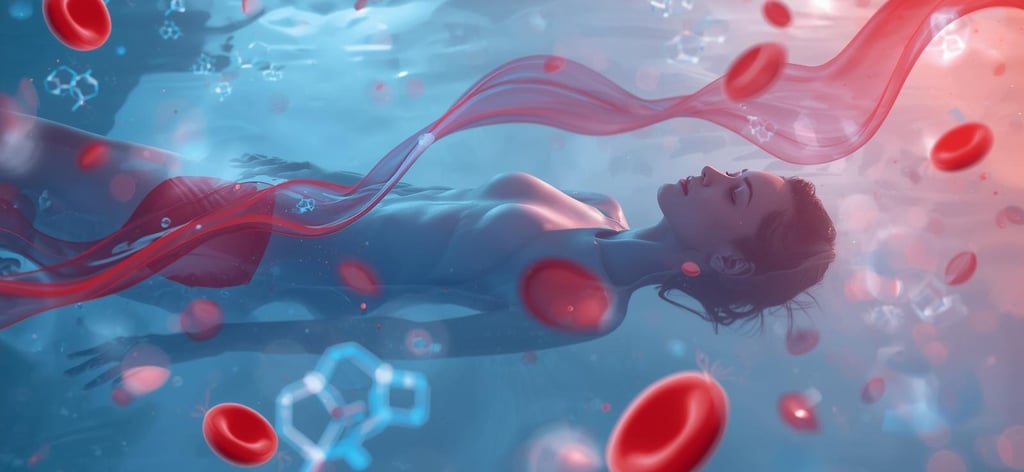 Naine hõljub vannis