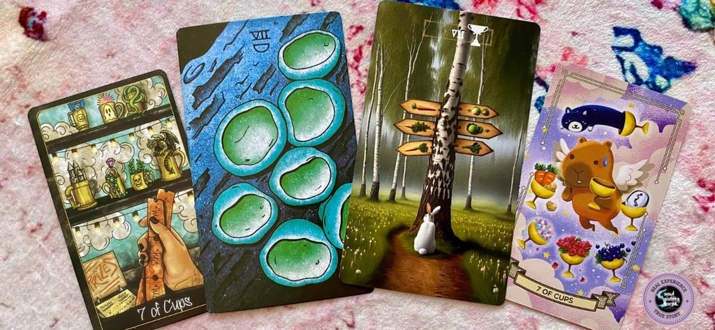 Seven of Cups Tarot Card Meaning Soul Sisters Tarot