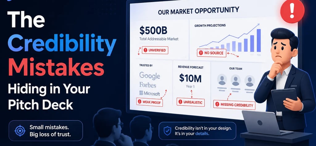 The Credibility Mistakes Hiding in Your Pitch Deck