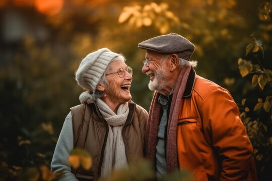imagem de um casal de aposentados sorrindo felizes