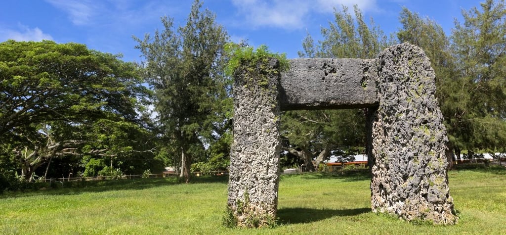  foto da Ha'amonga 'a Maui monumento megalítico em tonga