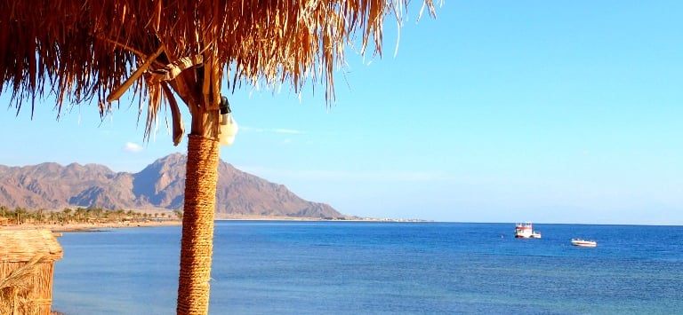 Sea view from the beach