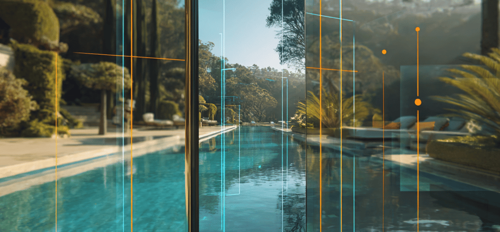 Luxury Algarve villa marketing using AI generated architectural visualization and high-end web design