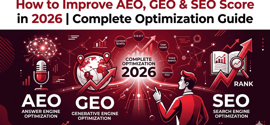 How to Improve AEO, GEO & SEO Score in 2026 | Complete Optimization Guide