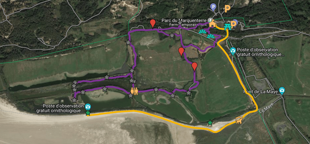 a map of a map of a trail