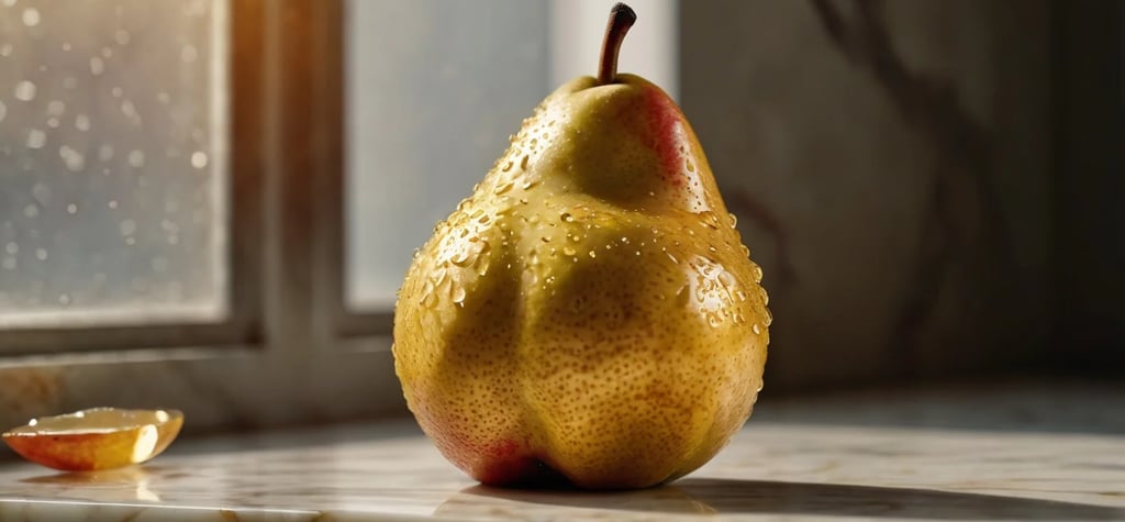 poire fruit avec la peau, fibre alimentaire, recherchesamte.com