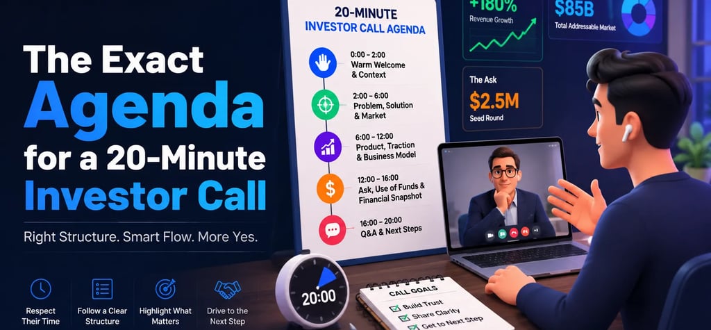 The Exact Agenda for a 20-Minute Investor Call