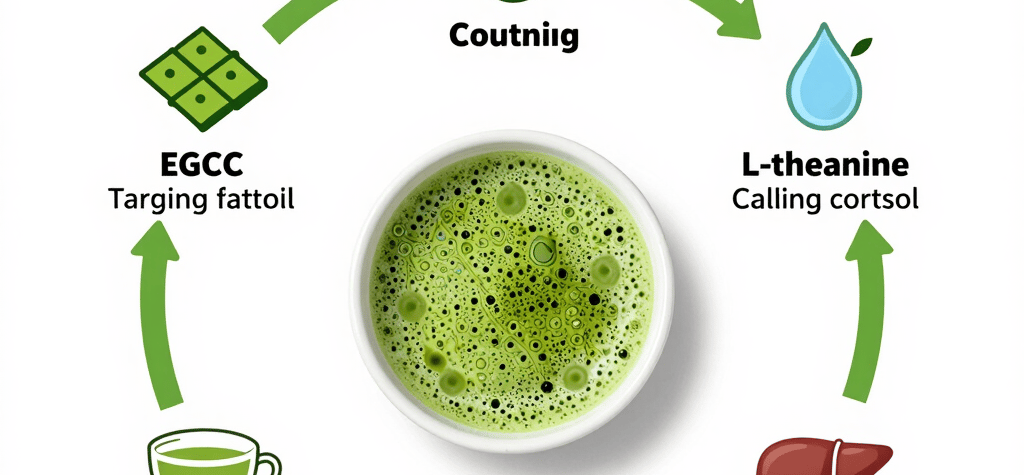 Science of matcha green tea for weight loss showing how Matcha Suri targets fat cells naturally