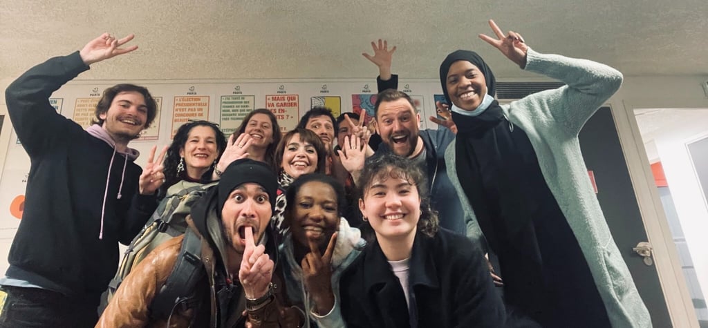 Intervenants et apprenants à la fin des cours