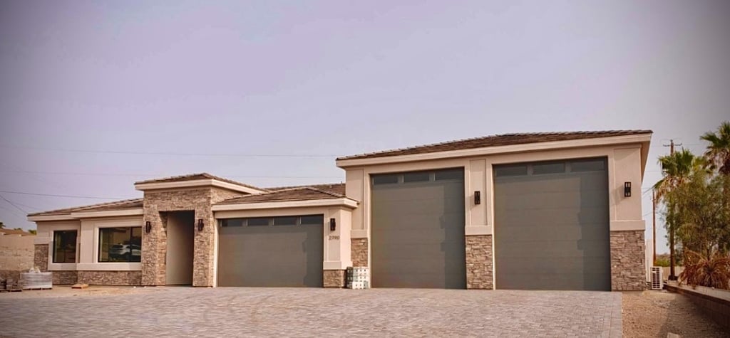 Build on your Lot (BOYL) Double RV Garage custom home build in Lake Havasu City, AZ