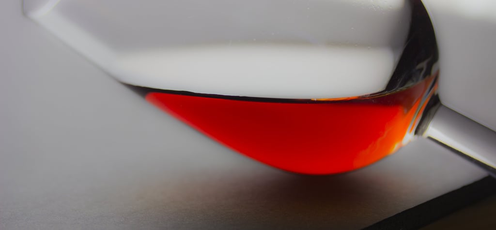 Verre de pineau rouge