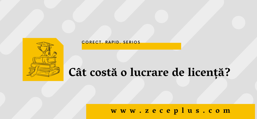 Afla acum cât costă o lucrare de licență