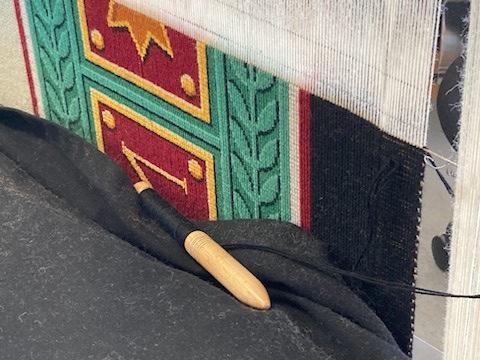 The rear view of the same carpet.