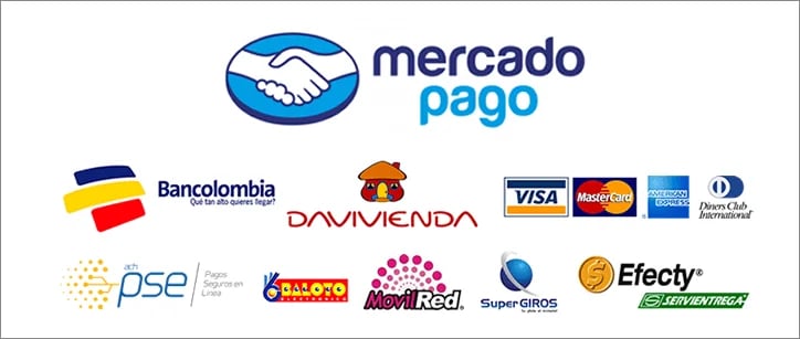 a group of logos for mercado para a mercado