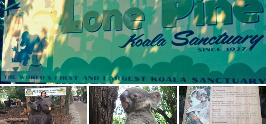 A entrada do Lone Pine Koala Sanctuary em Brisbane