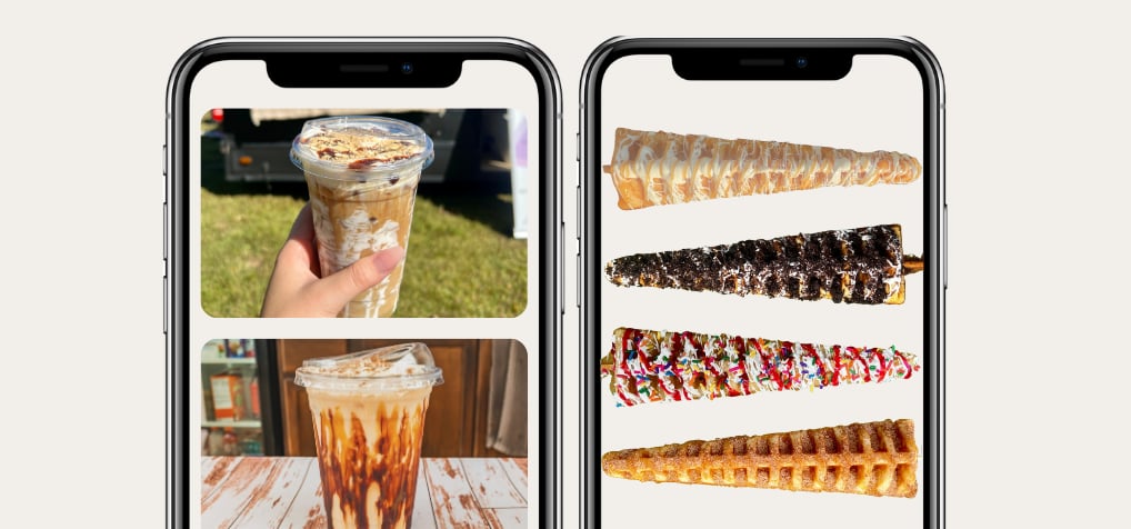 A Couple Coffees Specialty coffee truck drinks and waffle sticks from a full espresso and waffle bar